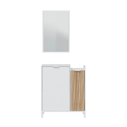 RECIBIDOR 2 CAJON ESPEJO 77X91X24CM BL ARTIK NATURE ETHNA MOMI