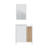RECIBIDOR 2 CAJON ESPEJO 77X91X24CM BL ARTIK NATURE ETHNA MOMI