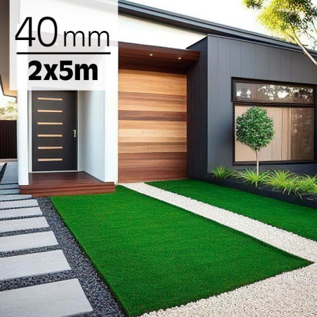 CESPED ARTIFICIAL SERIE CARLIN DONNA GARDEN 40MM 2X5MTS