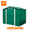 CASETA DE METAL CON PUERTAS CORREDERAS 174x236x206CM 4M2 AIRMEC