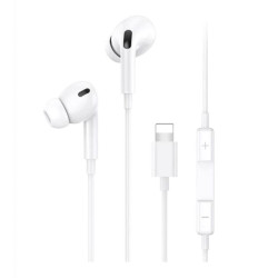 AURICULARES CON CABLE LIGHTNING 120M BLANCO