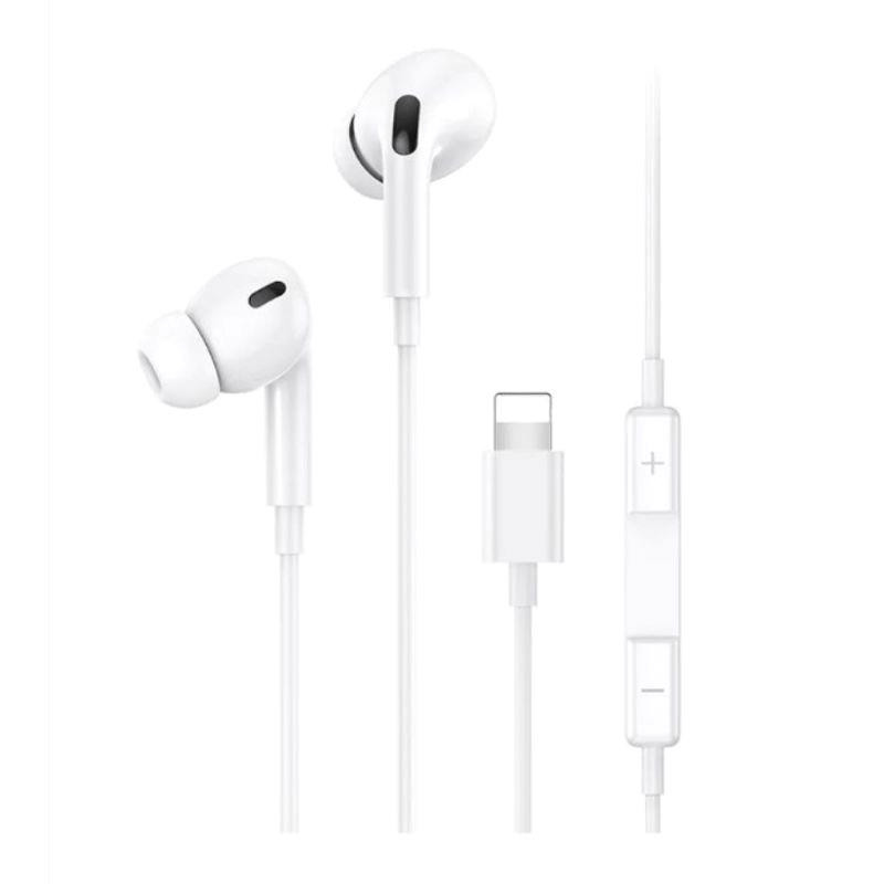 AURICULARES CON CABLE LIGHTNING 120M BLANCO