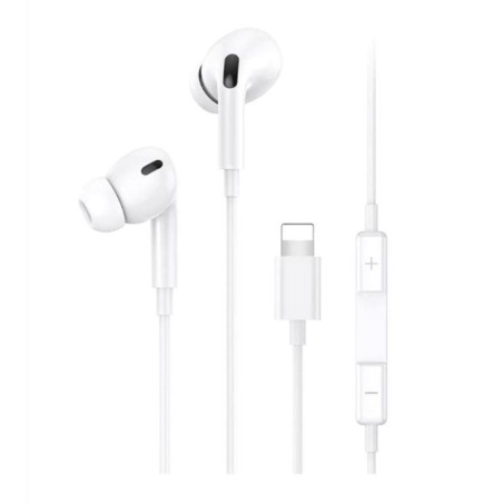 AURICULARES CON CABLE LIGHTNING 120M BLANCO