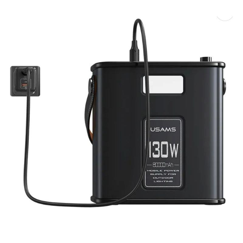 POWERBANK 130W 80000MAH NEGRO USAMS