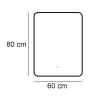 ESPEJO DE BANO LED 60X80CM SERIE KUNLUN BENOTTI