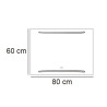 ESPEJO DE BANO LED 80X60CM SERIE LUCANIA BENOTTI