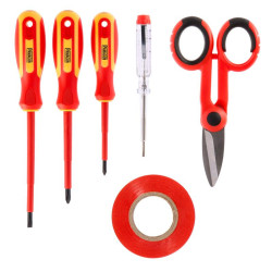 JUEGO 6 PCS HERRAMIENTAS AISLADAS 1000V PAMACON