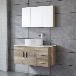 MUEBLE BANO ROBLE SERIE BETA 80X46X60CM