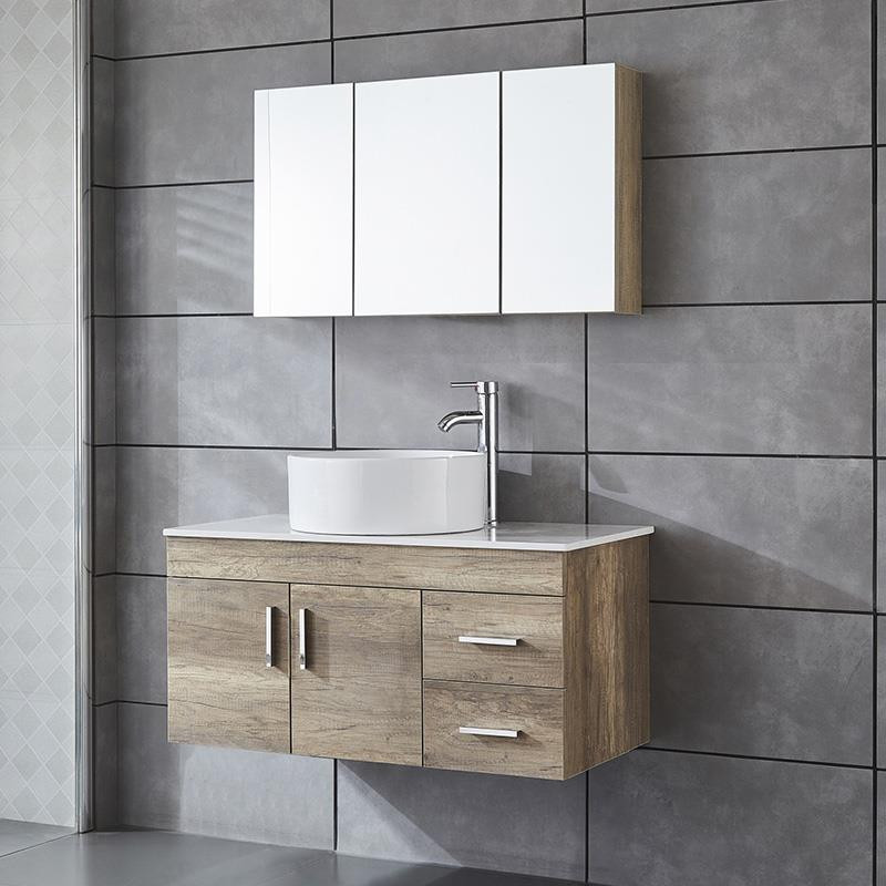 MUEBLE BANO ROBLE SERIE BETA 80X46X60CM