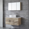 MUEBLE BANO ROBLE SERIE BETA 80X46X60CM
