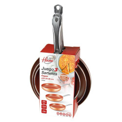 JUEGO DE SARTENES 20 24 28 CM COOPER LARRYHOUSE