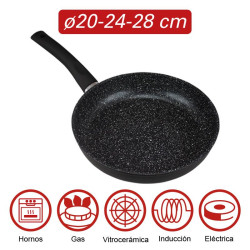 JUEGO DE SARTENES 20 24 28 CM GRANITE STONE LARRYHOUSE