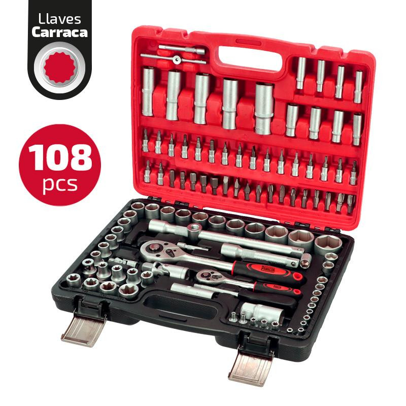 MALETIN HERRAMIENTAS CV 108 PIEZAS 1 4 1 2 PAMACON