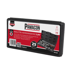 MALETIN HERRAMIENTAS CV 25 PIEZAS 1 4 PAMACON
