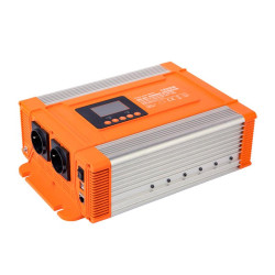 CONVERTIDOR DE CORRIENTE ONDA PURA CON PANTALLA LCD 1200W VOLTEN