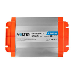 CONVERTIDOR DE CORRIENTE ONDA PURA CON PANTALLA LCD 1200W VOLTEN