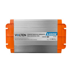 CONVERTIDOR DE CORRIENTE ONDA PURA CON PANTALLA LCD 2000W VOLTEN
