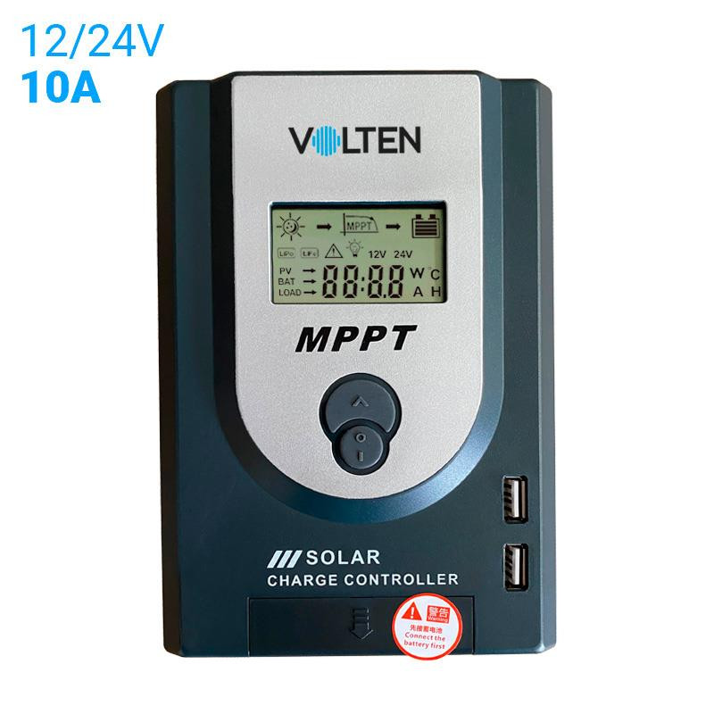CONTROLADOR DE CARGA SOLAR MPPT 12V 24V 10A VOLTEN