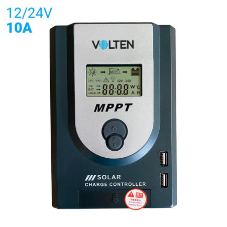 CONTROLADOR DE CARGA SOLAR MPPT 12V 24V 10A VOLTEN