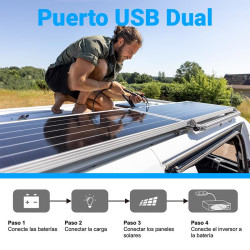 CONTROLADOR DE CARGA SOLAR MPPT 12V 24V 10A VOLTEN