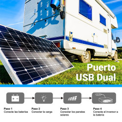 CONTROLADOR DE CARGA SOLAR MPPT 12V 24V 20A VOLTEN
