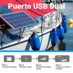 CONTROLADOR DE CARGA SOLAR MPPT 12V 24V 30A VOLTEN