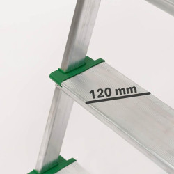 ESCALERA ALUMINIO REFORZADA AIRMEC 5 PELDANOS 120 MM