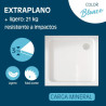 PLATO DUCHA LIGERO CARGA MINERAL BLANCO CUADR BENOTTI 70X70X3CM