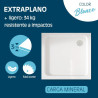 PLATO DUCHA LIGERO CARGA MINERAL BLANCO CUADR BENOTTI 90X90X3CM