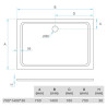 PLATO DUCHA LIGERO CARGA MINERAL BLANCO BENOTTI 140X70X3CM