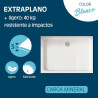 PLATO DUCHA LIGERO CARGA MINERAL BLANCO BENOTTI 140X70X3CM