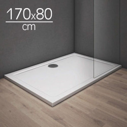 PLATO DUCHA LIGERO CARGA MINERAL BLANCO BENOTTI 170X80X3CM