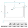 PLATO DUCHA LIGERO CARGA MINERAL BLANCO BENOTTI 180X80X3CM
