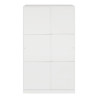 ARMARIO 2 PUERTAS CORREDERAS 200X120X50CM BLANCO BRILLO MOMI