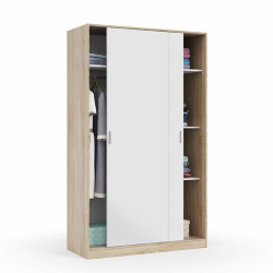 ARMARIO 2P CORREDERAS 200X120X50CM RCANADIAN BLANCO ARTIK MOMI