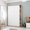ARMARIO 2P CORREDERAS 200X120X50CM RCANADIAN BLANCO ARTIK MOMI