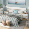 CABECERO 2 MESITAS CAJONES 102X255X34 CM BLARTIK RNODI TEMPUS MOMI