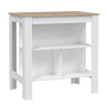 MESA ALTA COCINA ISLA BLARTIK NATUR KIRA 105X103X67CM MOMI