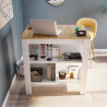 MESA ALTA COCINA ISLA BLARTIK NATUR KIRA 105X103X67CM MOMI