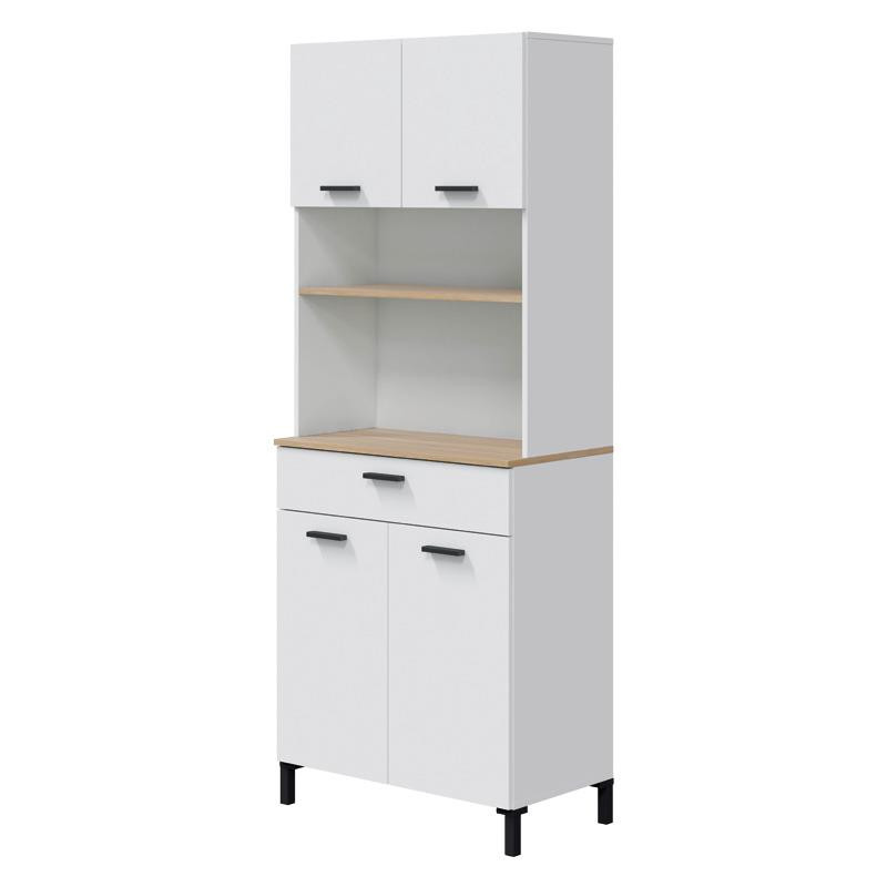 MUEBLE AUXILIAR COCINA 4P 1CAJON 185X72X40CM BLARTIK NATUR KIRA MOMI