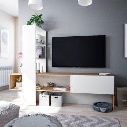 MODULO SALON TV 136X178X43CM RNODI BLARTIK LISS MOMI