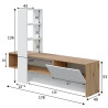 MODULO SALON TV 136X178X43CM RNODI BLARTIK LISS MOMI