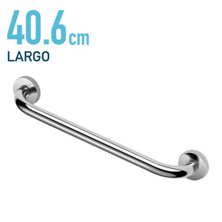 ASA DE BANO INOX 304 BENOTTI 25X406CM