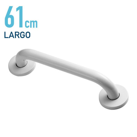 ASA DE BANO BLANCA INOX 304 BENOTTI 25X61CM
