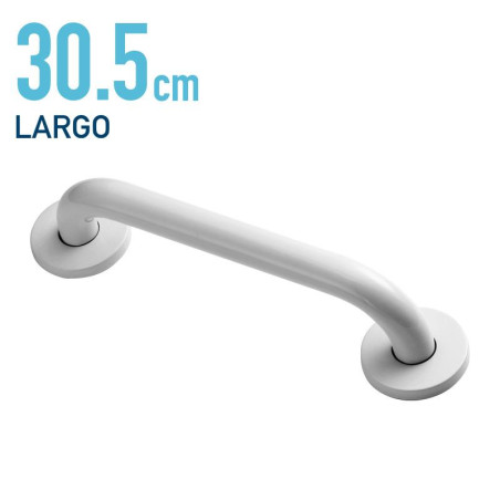 ASA DE BANO BLANCA INOX 304 BENOTTI 25X305CM