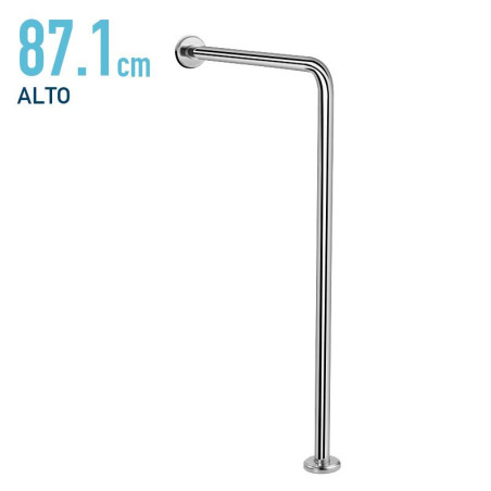 BARRA DE APOYO PARED SUELO INOX 304 BENOTTI 871X795X32CM