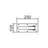 ASA DE BANO ABATIBLE INOX BENOTTI 748X212X32CM