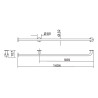 BARRA DE APOYO INOX 304 BENOTTI 1404X32CM
