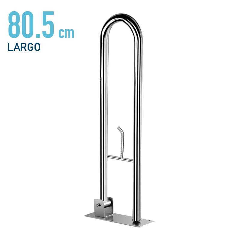 ASA DE BANO ABATIBLE CON PORTAROLLO INOX BENOTTI 805X212X32CM
