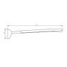 APOYABRAZOS ABATIBLE INOX BENOTTI 70X126CM